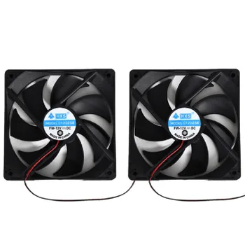 

2Pcs 12V Computer Cooler Fan For desktop PC 120mm x120x25mm 4Pin DC Brushless PC Computer Case Cooling Fan 1800PRM