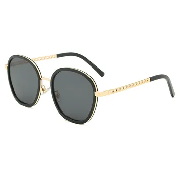 

2020 Personality Trend Street Shooting Sunglasses Women's And Men's Small Fragrant Chain Glasses Fashion Round Frame Sun Glasses