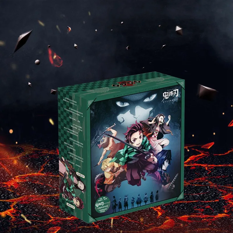 Аниме Demon Slayer Kimetsu no Yaiba постер Игрушка Подарочная коробка Tanjirou Nezuko Zenitsu Inosuke значок булавка открытка водный брелок-чашка