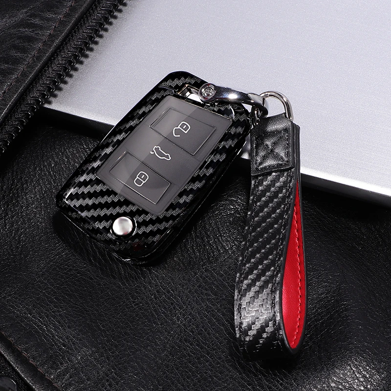 

Car Key Case Cover Protection Accessories For VW Polo Golf 7 Tiguan for Skoda Octavia Kodiaq Karoq for SEAT Ateca Leon Ibiza