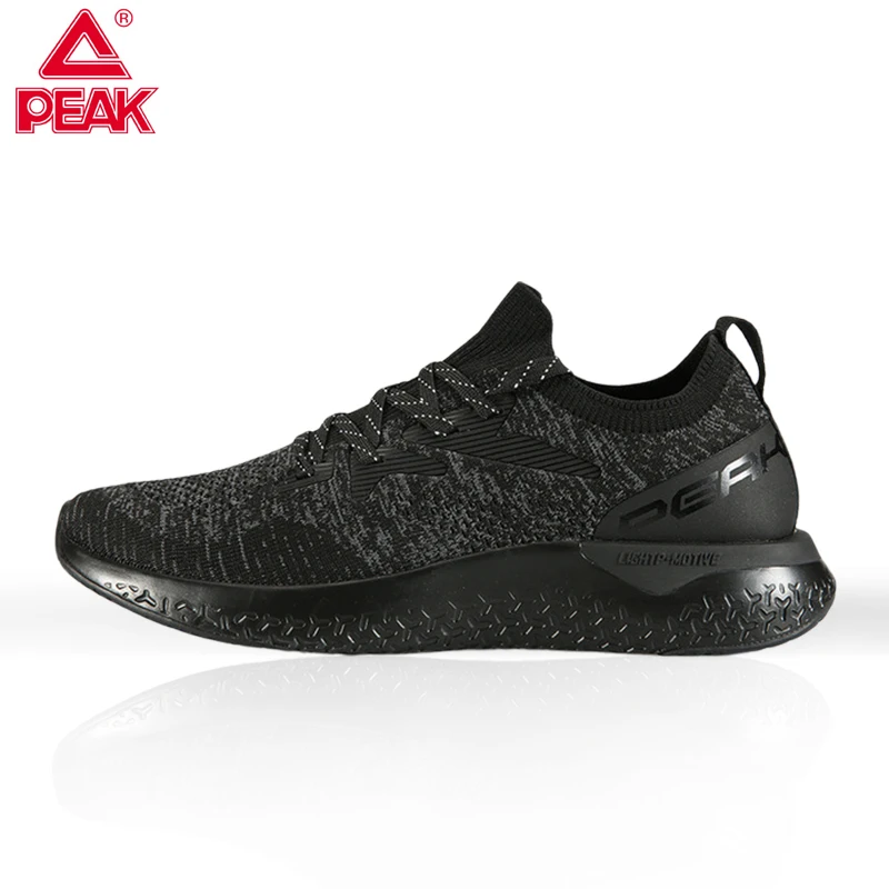 

PEAK Men's Sneakers Comfortable Rebound Travel Shoes Mesh Student Sneakers Shock Absorbable Breathable Marathon Running Shoes