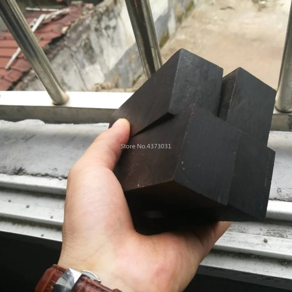 2pcs-DIY-knife-handle-material-East-Africa-ebony-Purple-sandal-wood-Size-more-Black-wood-Pistol