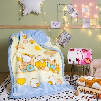 

Bedding Article Thickening plus Velvet Warm Children Laschel Blanket Flannel Cartoon Blanket