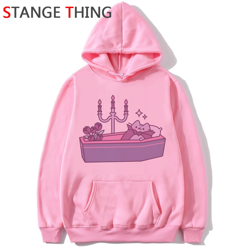 Новинка Pusheen Cat Kawaii Harajuku забавные мультяшные толстовки женские Ullzang милые кошки графическая Толстовка 90s корейский стиль толстовка женская