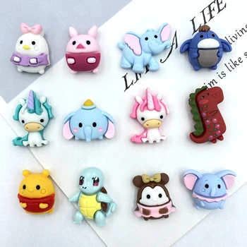 

12pcs Resin Kawaii Mixed Mini animals Flatback Cabochon Stone Scrapbook DIY Decor Home Figurine Crafts B98