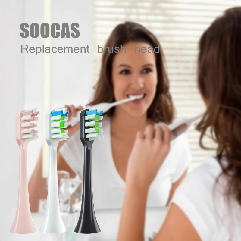 Replacement Toothbrush Heads for Soocas X3/X3U for Mijia T300/500/T100 Soocare EX3/X5 Electric Tooth Brush Nozzles