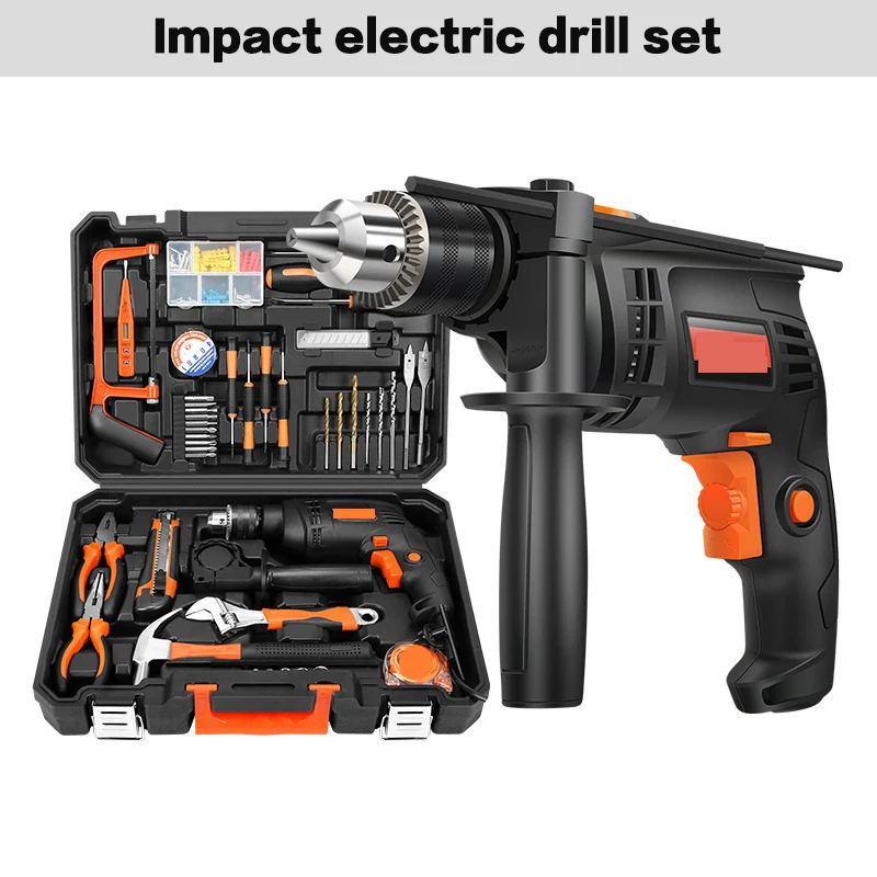 

Household Woodworking Toolbox Electrician Maintenance Combination Set with Electric Drill Set Jiuke Hardware Tool Set