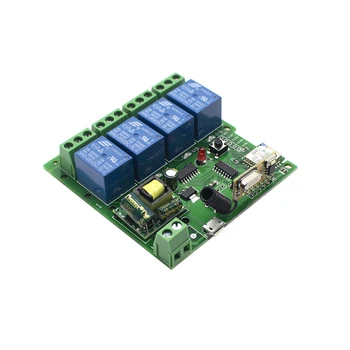 

250V 4 Channel Wifi Switch Wireless Delay Relay Module 433MHZ for EweLink Android/IOS APP Remote Control Switch For Intelligent