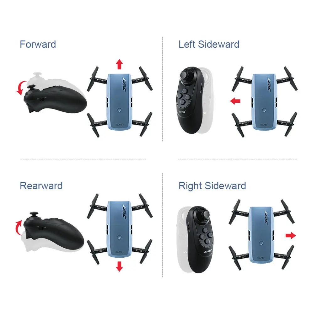 JJR/C H47 ELFIE wifi FPV Дрон с 720P HD камерой режим удержания высоты складной g-сенсор Мини RC селфи Квадрокоптер с 3 батареями