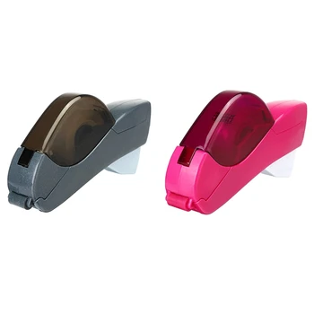 

12/19Mm One Press Tape Dispenser Handheld Adhesive Holder Packaging Cutter Tools Sealing Machine Office School Supplies