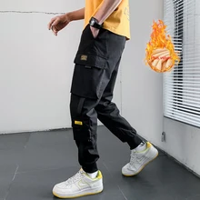

New Overalls Men's Loose and Comfortable Pure Cotton Fashion and Ankle Multi-pocket Hip-hop Streetwear мужская одежда Salopette