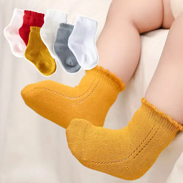 Chaussettes D Ete Antiderapantes Pour Bebe De 0 A 5 Ans En Tricot Doux De Qualite Nouveau Ne Nouveau Ne Enfant En Bas Age Filles Et Garcons Cadeau Pour Bebe De 0 A