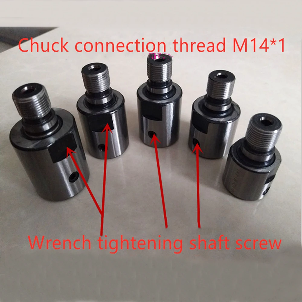 Chuck Connecting Rod for K01-50/63 K02-50/63 Mini Lathe Chuck Stainless Steel M14*1 Electric Drill Connecting Rod 8-M14*1