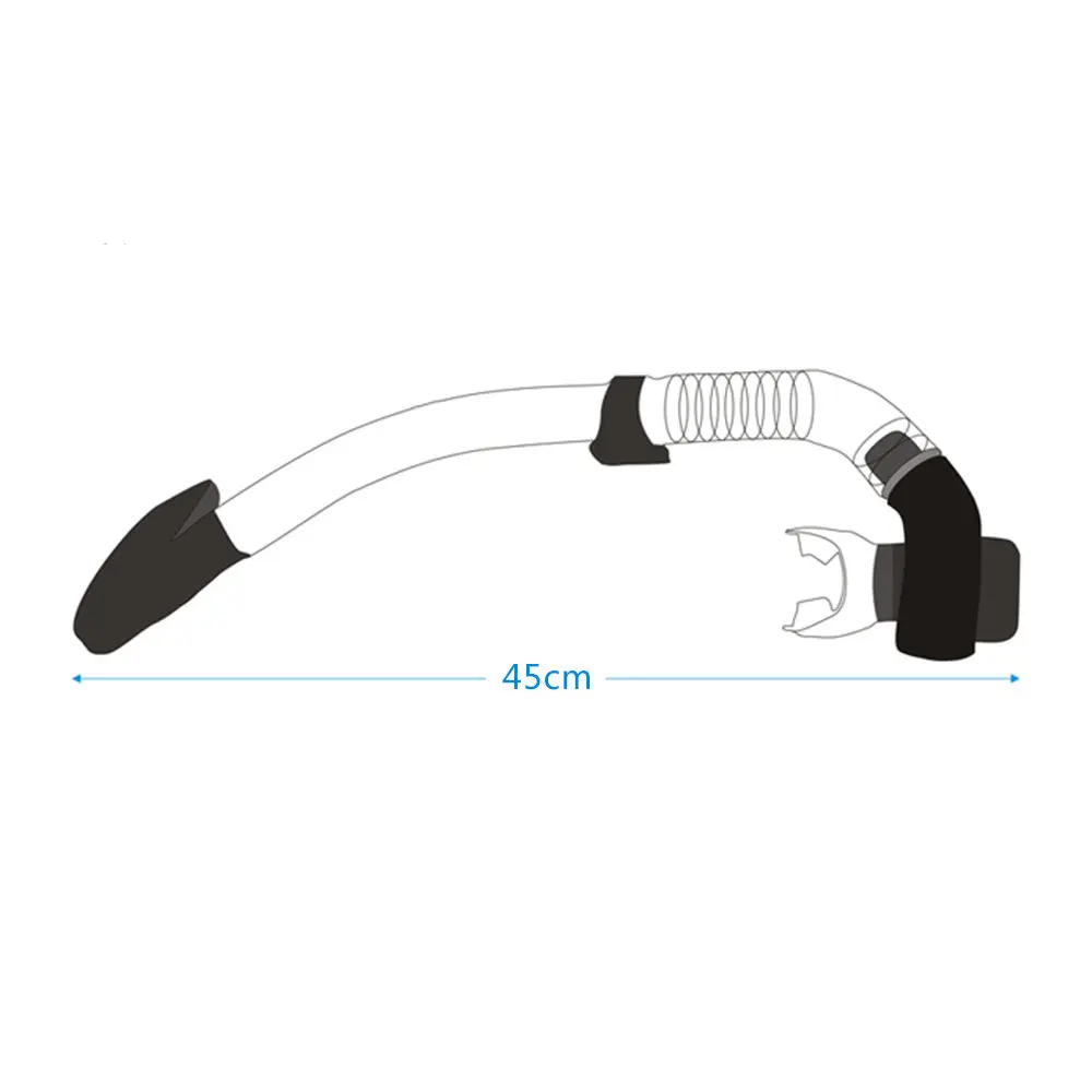 Силиконовый сухой трубчатый регулируемый держатель для подводного плавания дыхательная трубка для плавания подводная трубка для спорта на открытом воздухе