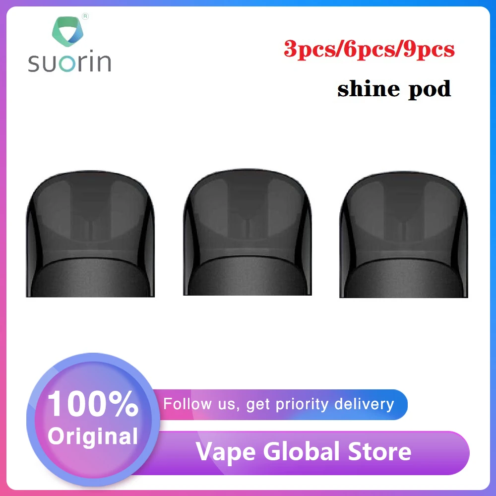 Оригинальный картридж Suorin Shine Pod емкость 2 мл 3 шт./упак. с налобной головкой 1 0 Ом