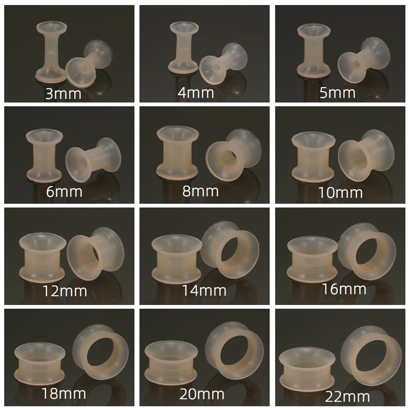 1 Pair Silicone Ear Plugs Gauges Earring Men Women Punk Tunnel Plug Piercings Body Jewerly Expander Piercing 3mm piercing jewelry body piercing earrings ear piercing jewelry body piercing jewelry body jewelry