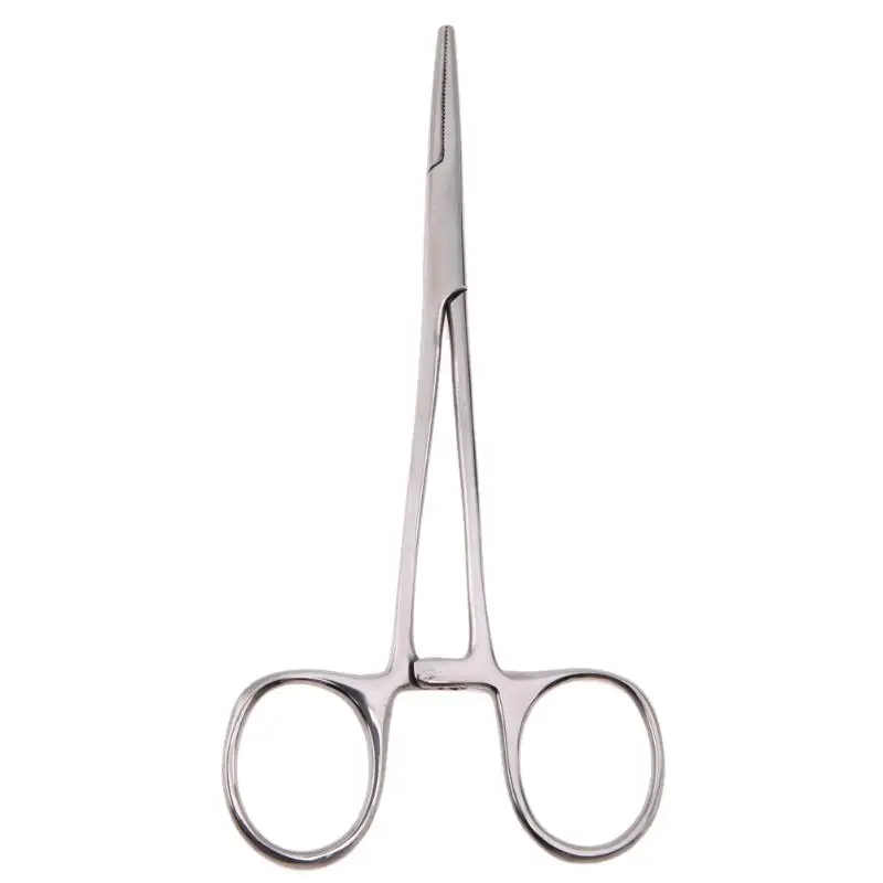 Straight Медицинские зажимы для домашних собак Hemostat из Нержавеющей Стали Изогнутый прямой головкой трещотка медицинские щипцы для домашних животных аксессуары для собак - Цвет: Straight