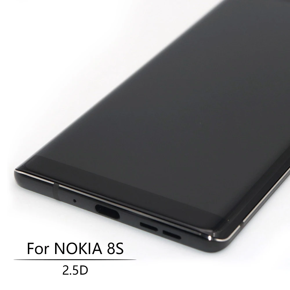 Оригинальный AMOLED ЖК дисплей для NOKIA 8 Sirocco сенсорный с рамкой битыми