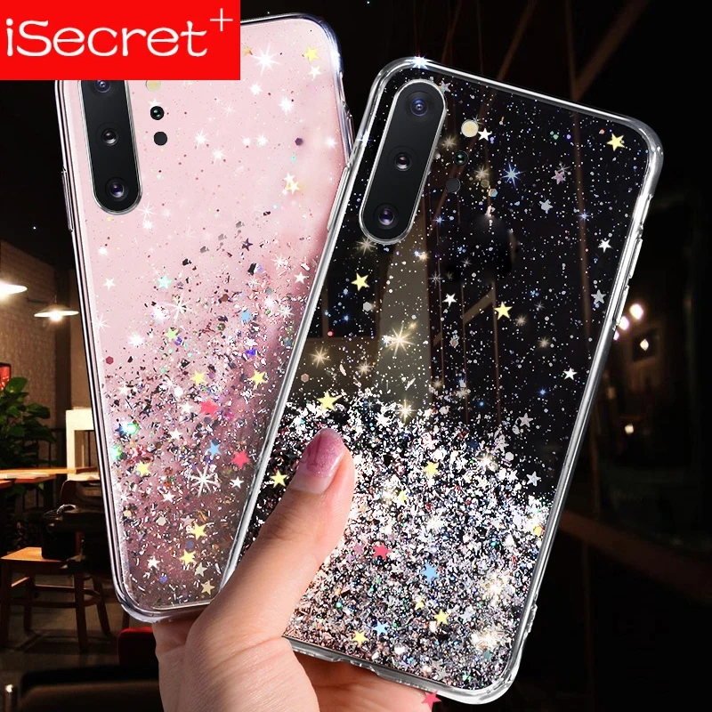 Роскошный блестящий чехол со звездами для Samsung Galaxy A70 A50 A10 A20 A30 A60 A80 A90 A20S A10S A20E Note 10 9