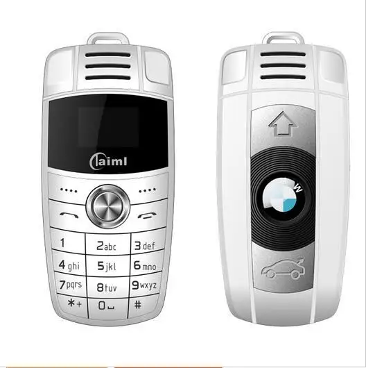 X6 мини брелок для телефона с двумя сим-картами магический голос Bluetooth номеронабор Mp3 рекордер Детский Мини Автомобильный ключ маленький мобильный телефон - Цвет: White