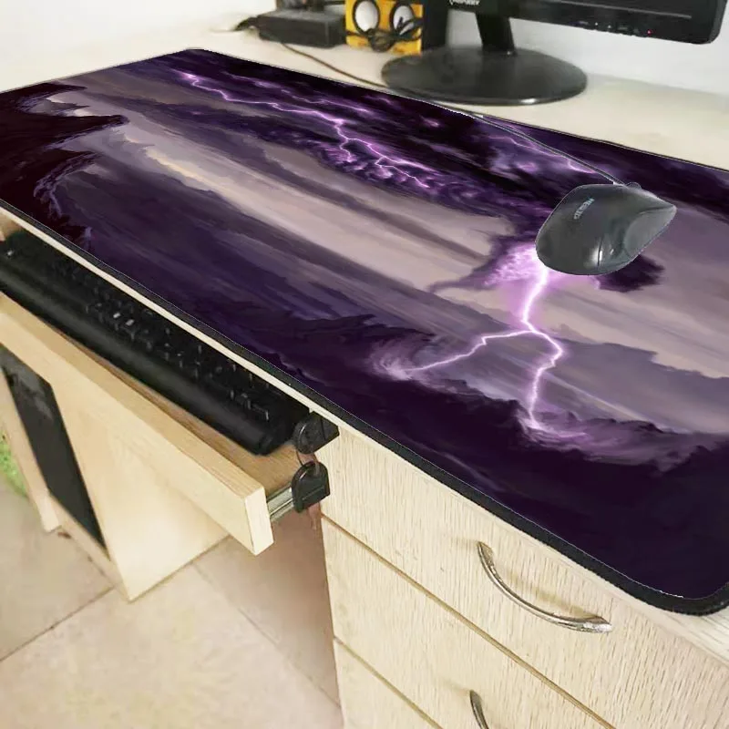 XGZ игровой коврик для мыши большой геймерский большой коврик компьютерный коврик облака фантазия огонь Mause игровая клавиатура стол