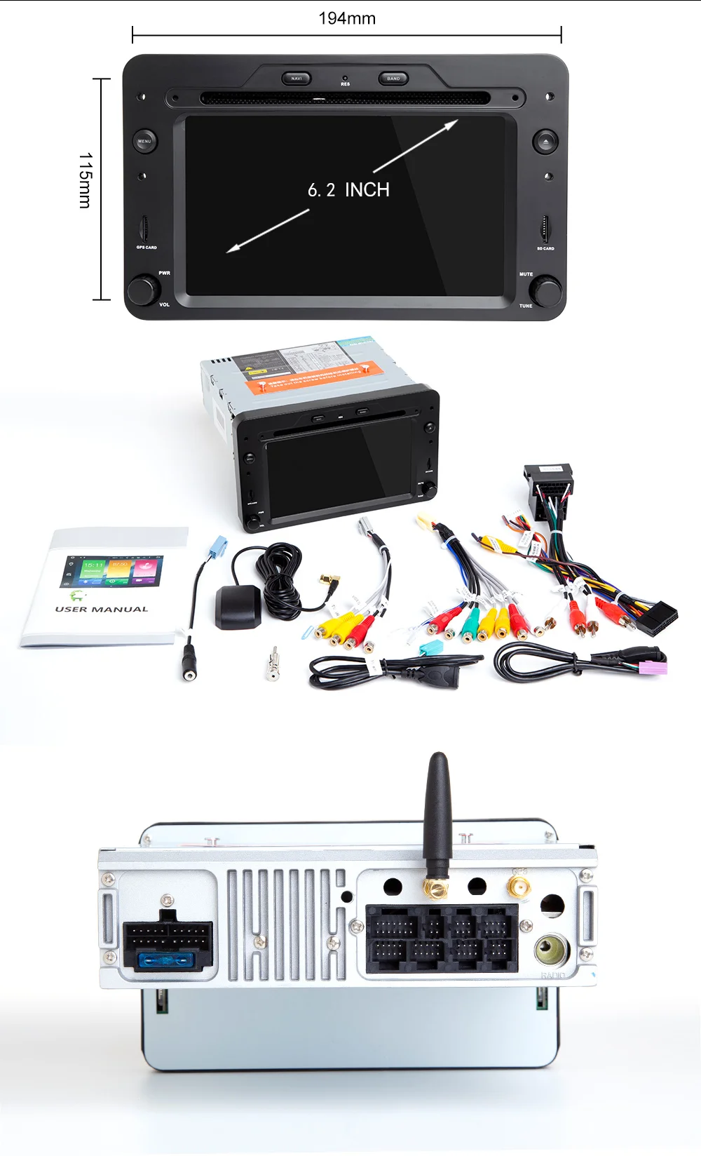 Discount 2 din IPS DSP Autoradio  Android 9.0 Car GPS DVD Player For Alfa Romeo 159 Brera Spider Sportwagon Navigation Multimedia Carplay 19