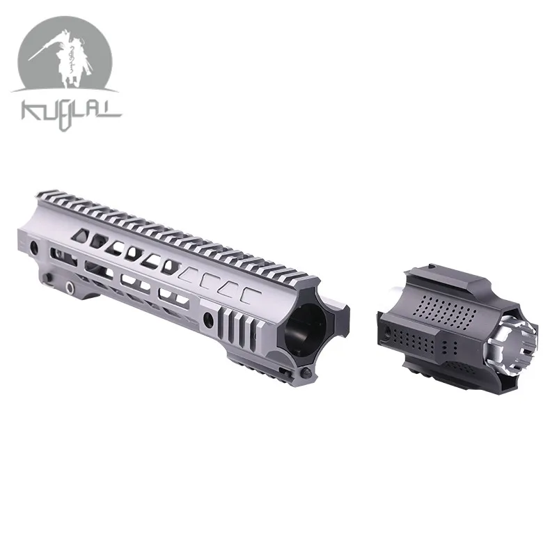 Алюминиевый жесткий пальто анодированный джейлбрейк 12 ''14'' страйкбол handguard серый тактический рельс для AEG гель бластер
