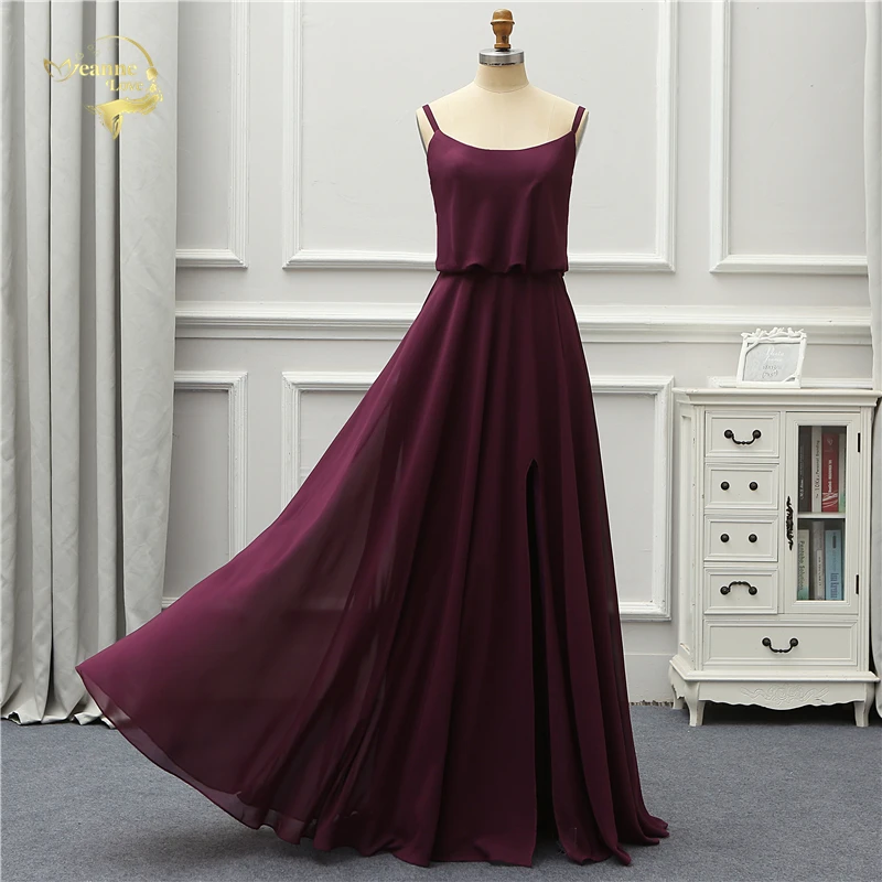 Purple Jeanne Love, модное вечернее платье,, шифоновое, элегантное, вечерние, Robe De Soiree, vestido de festa OL5227 Abendkleider, платье - Цвет: Purple