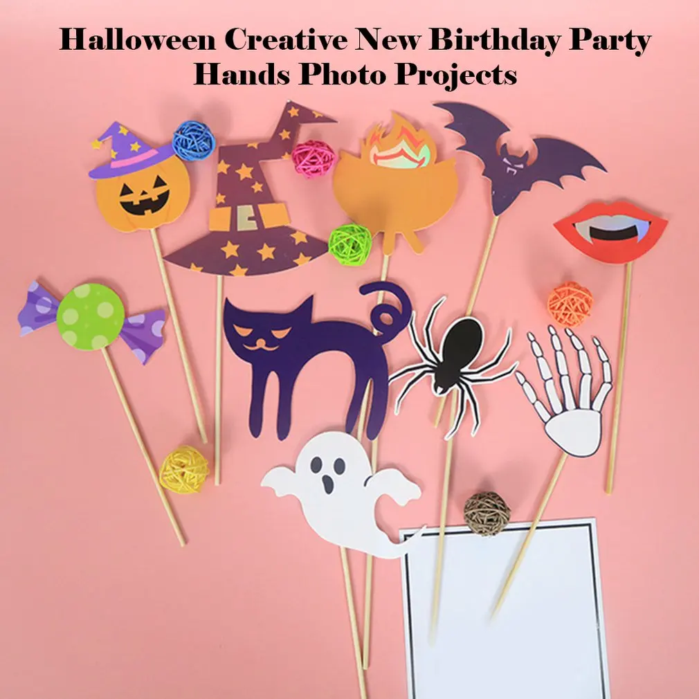 Halloween Creative Props Birthday Party Opponents Take Photo Props Pumpkin Bat Children Halloween Photo Props