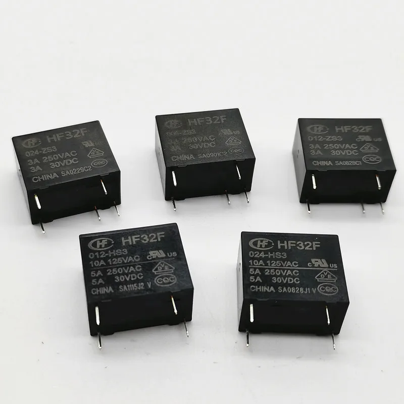 5pcs High current of DIY circuit board module Relay JZC HF 32f-g-005 012 024-hs3 HS 4 pin 5A 10A | Обустройство дома