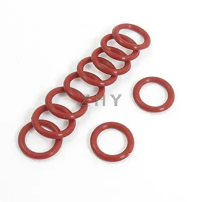 

10 Pcs Red Rubber 16mm x 2.5mm Oil Seal O Rings Gaskets Washers