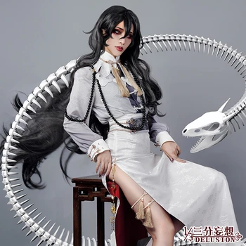 

Anime The Seven Deadly Sins Goat's Sin of Lust Cosplay Costume Women Adult Dress White H