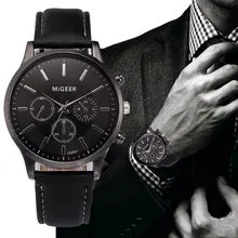 Элитный бренд ультра тонкие часы Мужские часы в стиле ретро дизайн кожаный ремешок аналоговые сплава кварцевые наручные часы mannen horloge 03