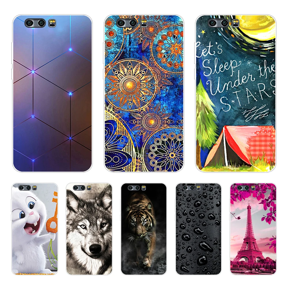 Mewah Lembut Fundas Huawei Honor 9 Honor9 TPU Case Ponsel 5.15 