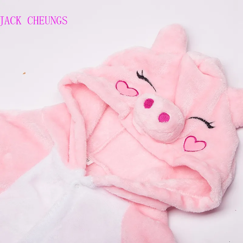 Kgurumi Детский комбинезон с мультяшным животным косплей Piglet толстовка костюм для