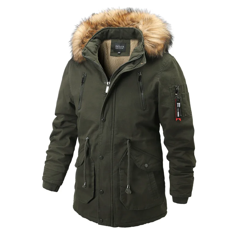 Мужские куртки, Зимняя парка, пальто для снега, мужская пуховая куртка, уличная парка с капюшоном, с подкладкой, водонепроницаемая, теплая, модная одежда AA50MF