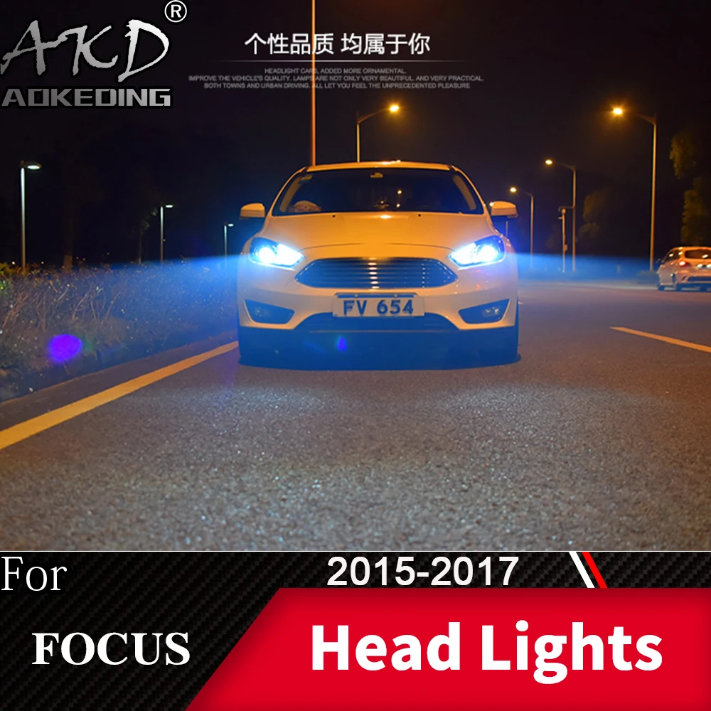 Фара для Ford Focus- Focus ST Sytle головной светильник s противотуманный светильник s дневной ходовой светильник DRL H7 светодиодный Биксеноновая лампа автомобильные аксессуары
