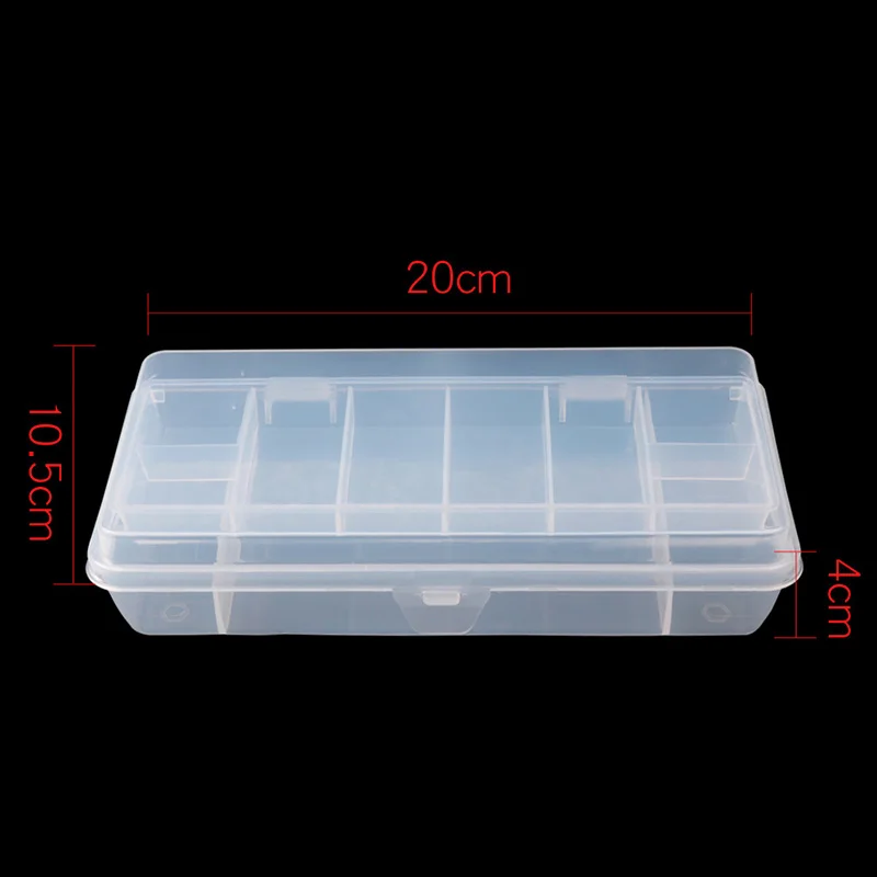 2 Layers Fishing Lure Compartments Storage Case Box Plastic Fish Lure Spoon Hook Bait Tackle Box Pesca Isca Fishhook Box jooyoo