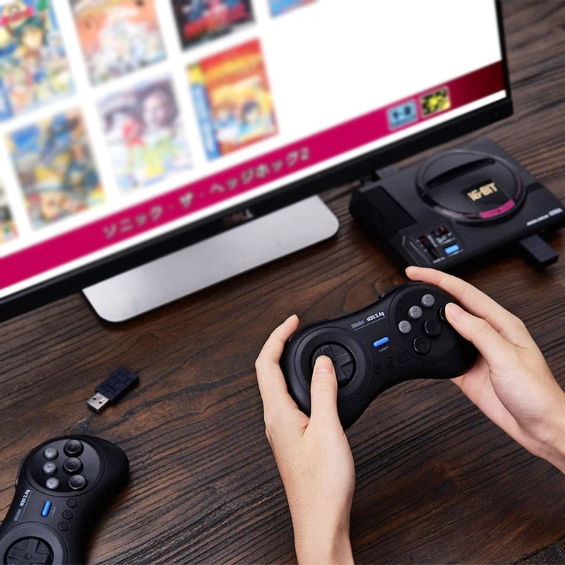 8 BitDo M30 Bluetooth беспроводной геймпад 2,4G для оригинальных sega Genesis и Seg для nintendo Switch PC паровые игры