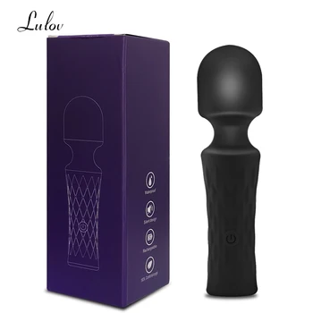 Powerful Magic Wand Vibrator Female Dildos Nipples Clit Clitoris Stimulation G-spot Sex toys For Women Vagina massage Adults 18 1