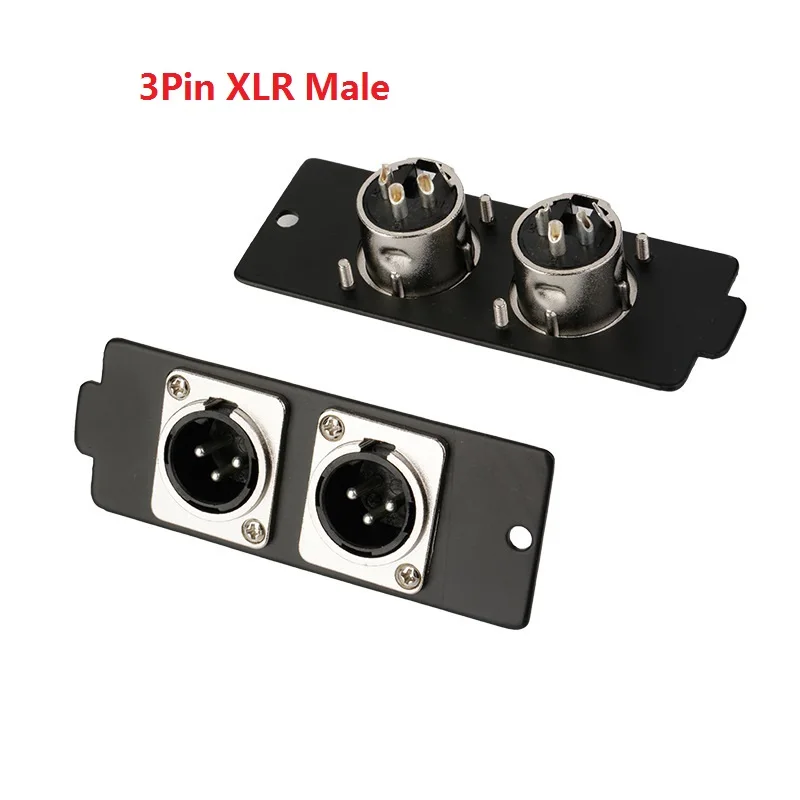 3Pin XRL Штекерный гнездовой модуль динамический функциональный адаптер