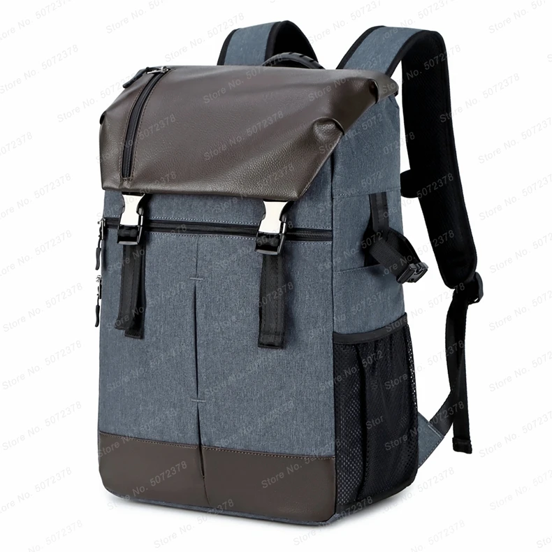 New Arrived DSLR Waterproof Camera Backpack Large Capacity Anti-theft Photography Bag for Canon Nikon Sony w/ Reflector Stripe