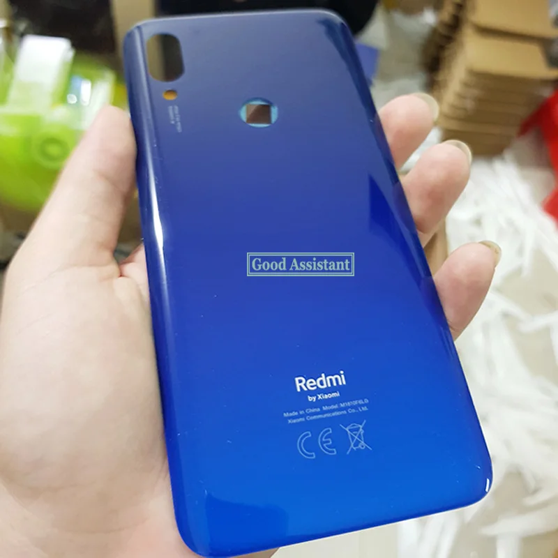Черный/синий/красный Новинка 6 3 дюйма для Xiaomi Redmi 7 задняя крышка батарейного