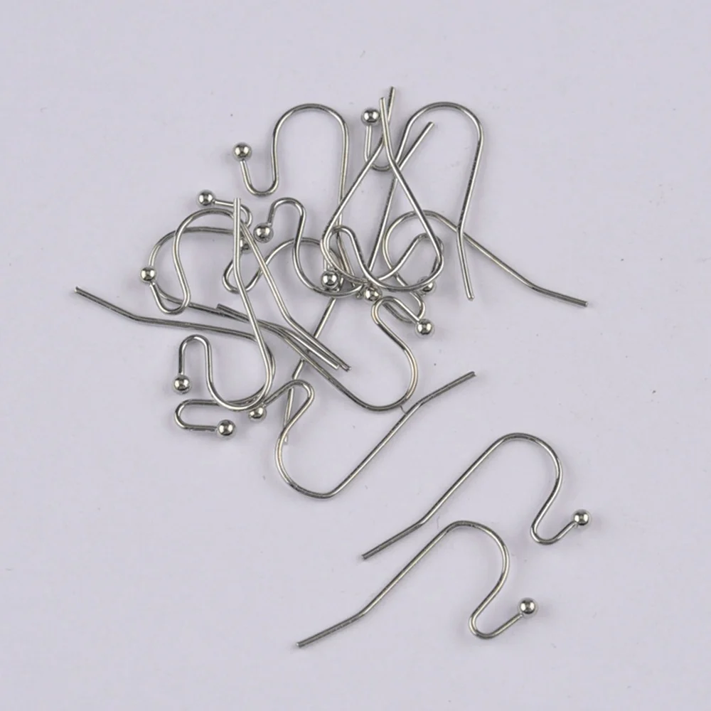 

1000pcs Rhodium Plated Ball End Earring Findings Earrings Clasps Hooks Fittings DIY for DIY Jewelry Making Supplies Accessories