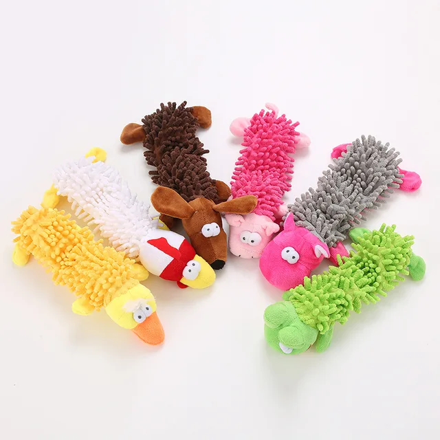 Durable Low Price Pet Dog Plush Toy Animal Shape with Squeaky for Small Dogs Chihuahua Yorkshire Bichon Puppy Chew Cleaning Toys 6