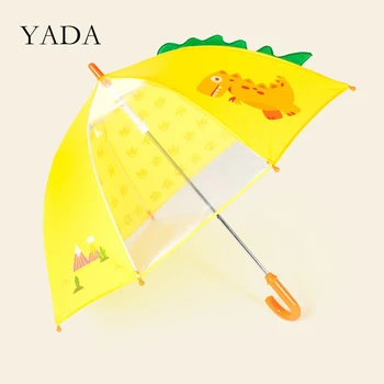 

YADA Design Dinosaur Pattern Folding Rainy Transparent Umbrella For Kid Child Environmental Protection Cartoon Umbrella YD200130