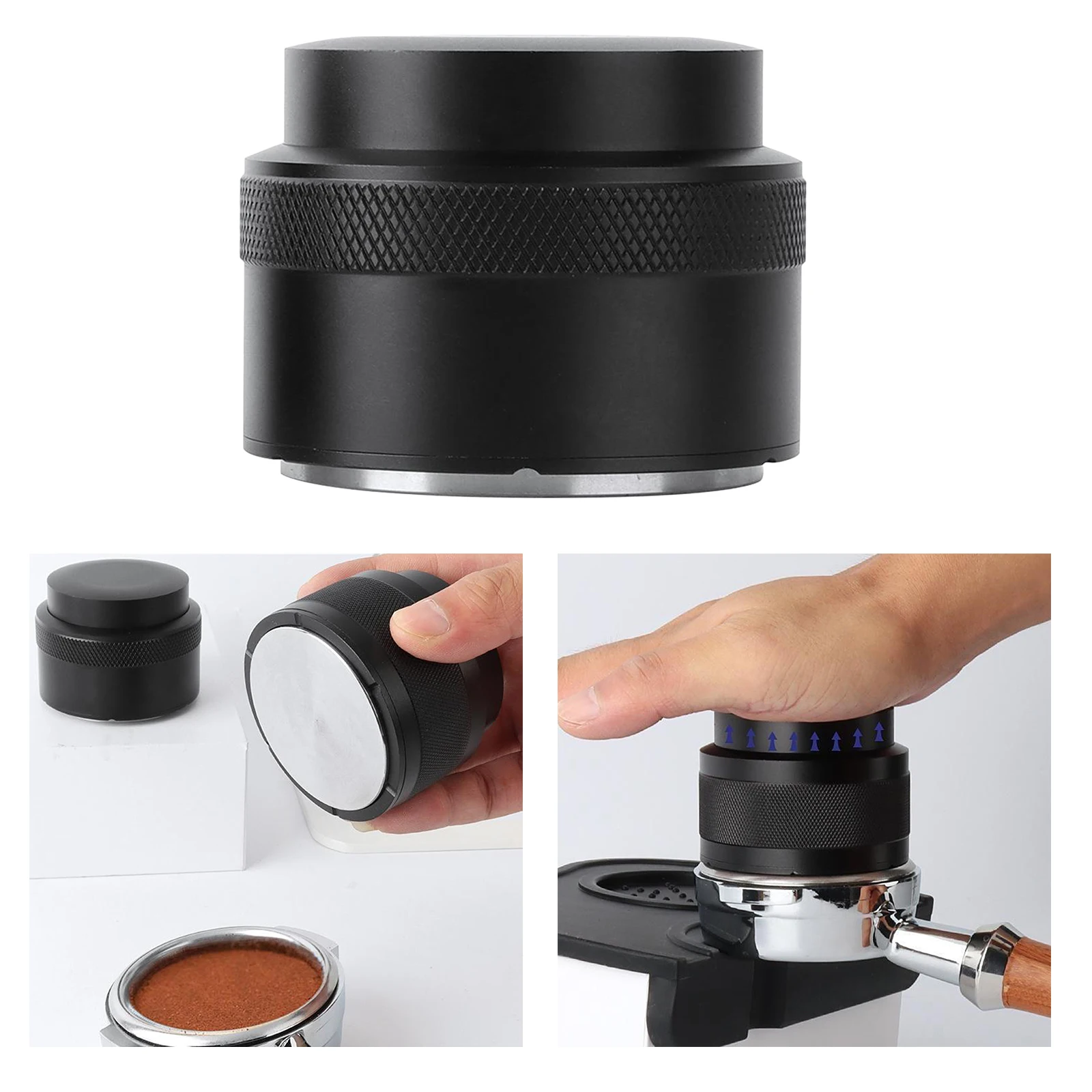51/53/58mm 304 Stainless Steel Coffee Powder Espresso Tamper Press Hammer Coffee Distribution Tool Barista Maker
