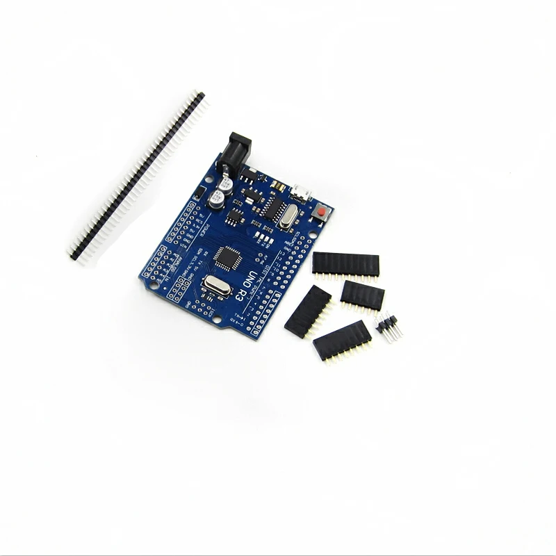 One Set Cool Version UNO R3 CH340G MEGA328P For Arduino UNO R3 ATMEGA328P AU Compatible CH340 Micro USB DIY Kit diy electronics