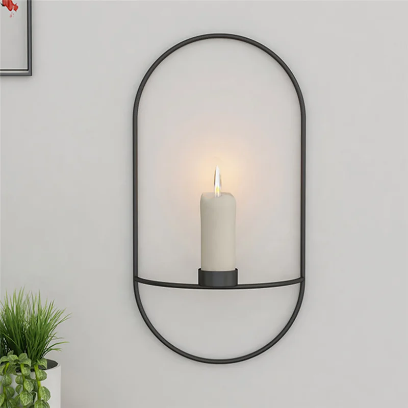 35*18 см подсвечник скандинавские Подсвечники Tealight металлические настенные Цветочные подсвечники для дома, вечерние, свадебные украшения