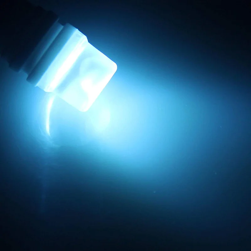 100X W5W теплопрочный T10 3 SMD 2835 194 светодиодный Керамический автомобильный клинообразный боковой светильник для номерного знака, белый, синий, красный, янтарный
